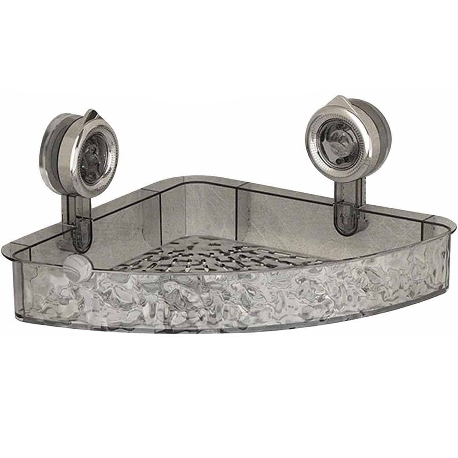 Corrugated Suction Cup Storage Holder Water Ripple Suction Cup Storage Rack No-Drill Wall Mounted Shower Caddy for Bathroom