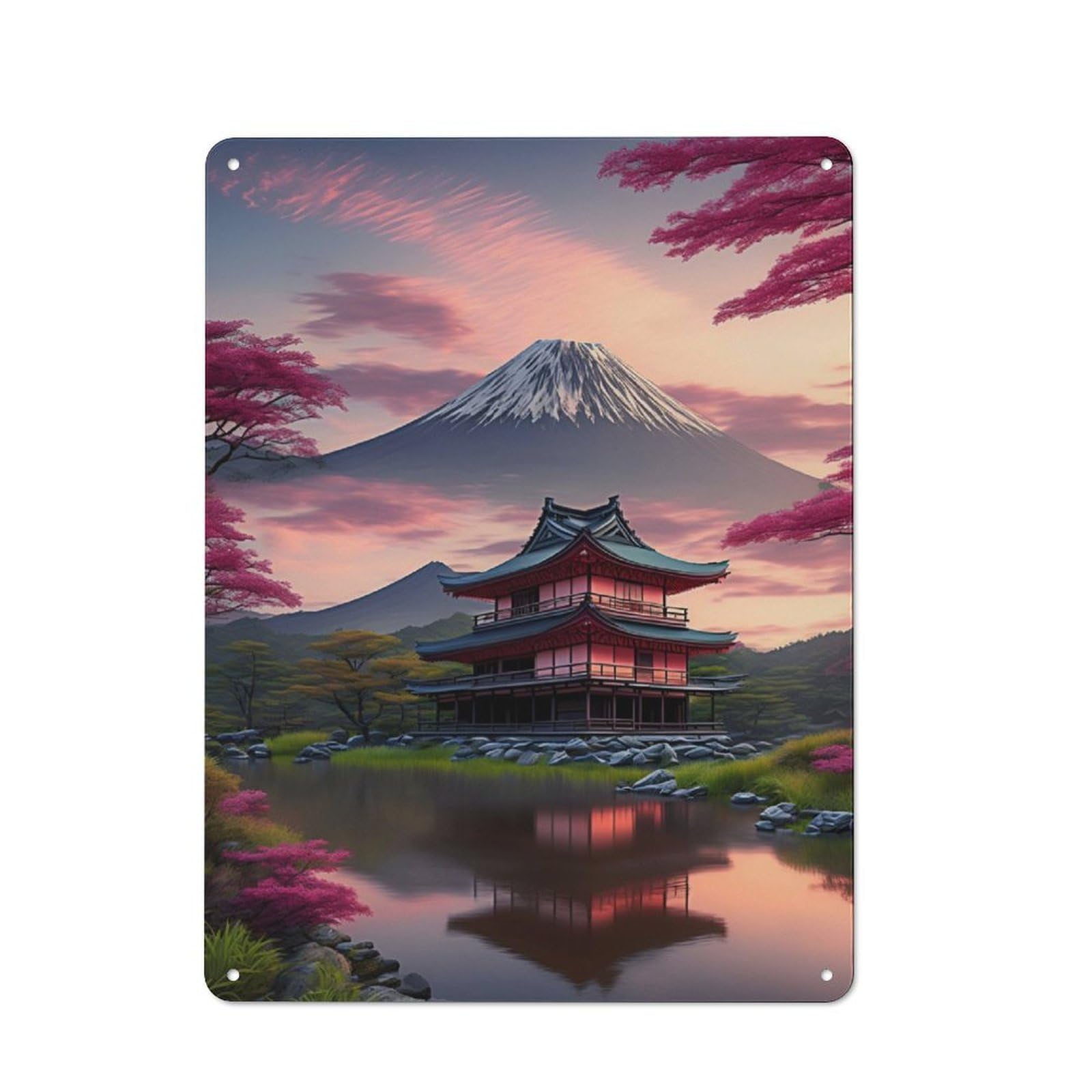 Junmoney Japan House Tin Wall Plaque 40X30cm With For Bar Or Restaurant, Housewarming Wall Decor For People Furnishing Bar And Restaurant