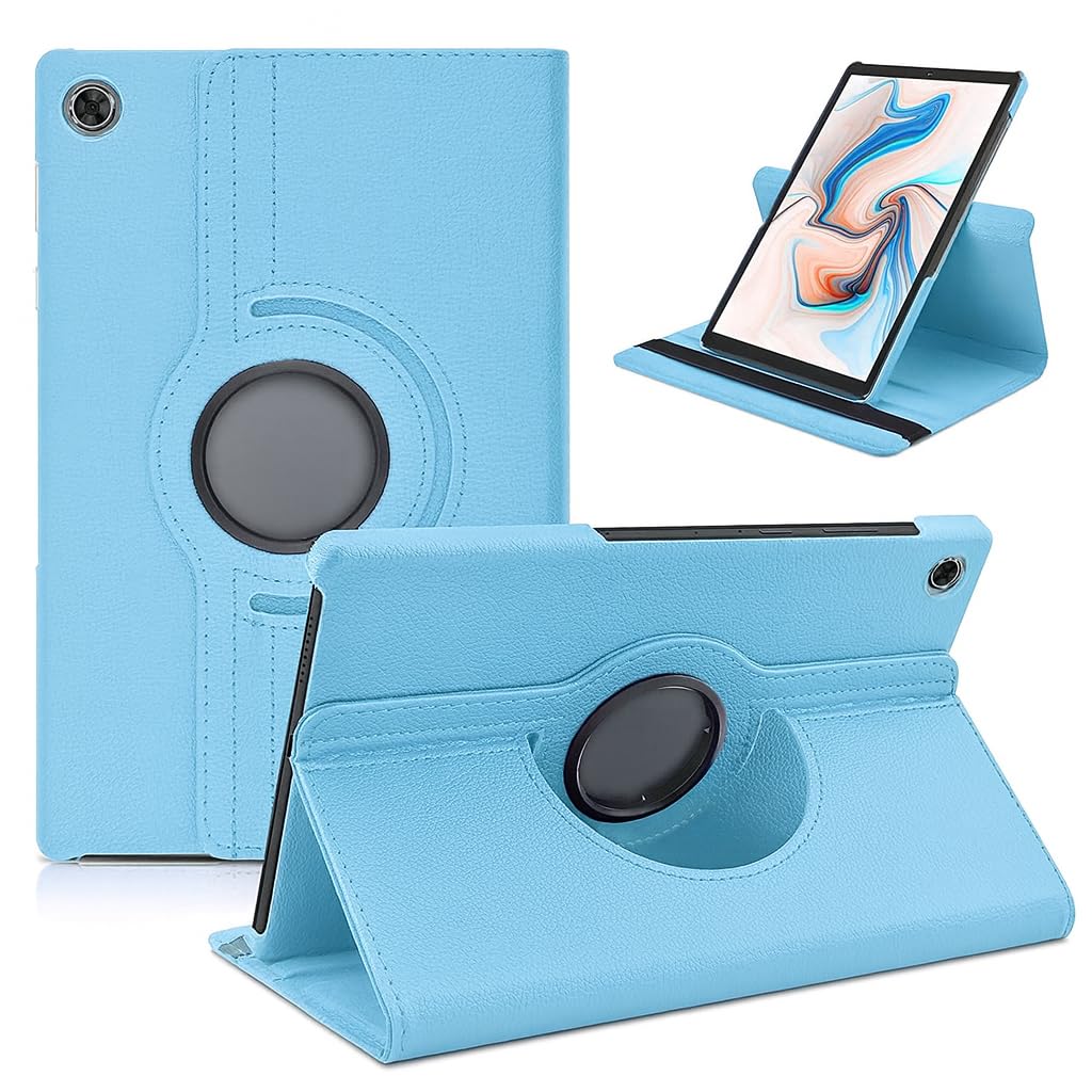 Flip Cover for Realme Pad 10.4 inch Tablet (Model FIT ONLY-: RMP2102 / RMP2103) 360 Degree Rotating Stand Case Cover (SkyBlue)-image-25