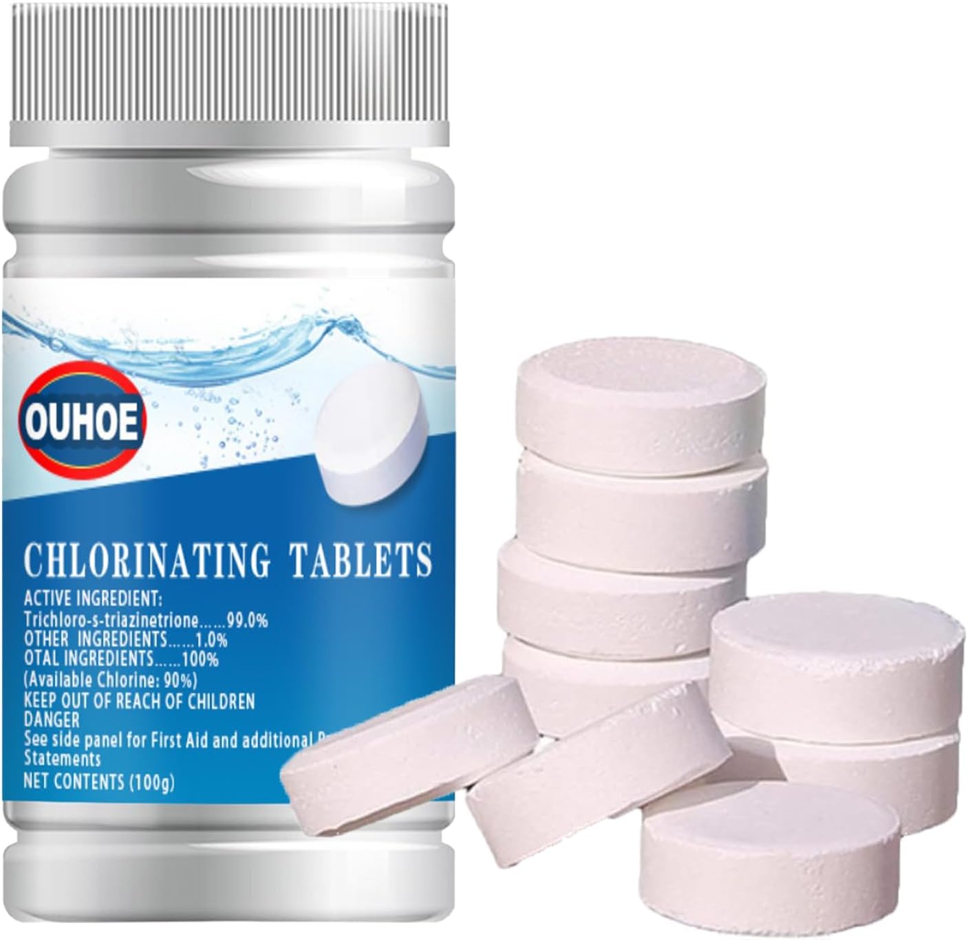 أقراص تنظيف حوض السباحة من يونيون سكاي - 100 غرام