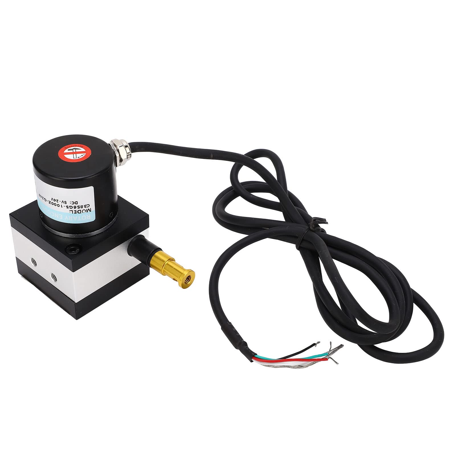 Codificador de Cable de Extracción, Codificador de Cable Incremental DC8-24V 10-1200mm Rango 0.25% FS Linealidad 0-5K Ohm Salida para Máquina de Prueba