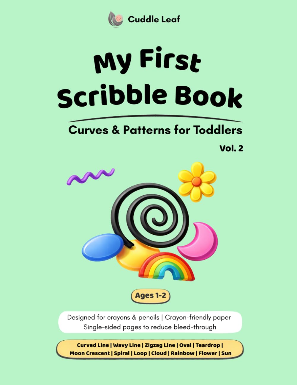 My First Scribble Book: Curves & Patterns for Toddlers: 2