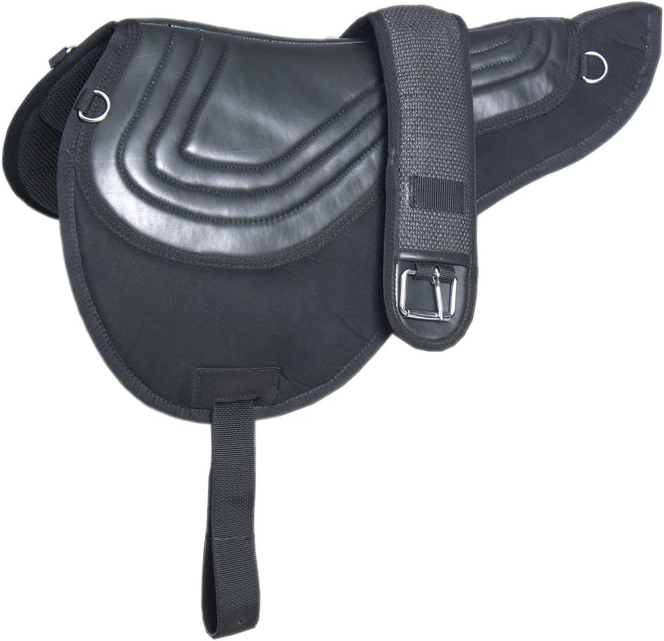 HILASON Western Pleasure Trail Riding Bareback Treeless Saddle Pad Girth | Pads Baretek for Horses