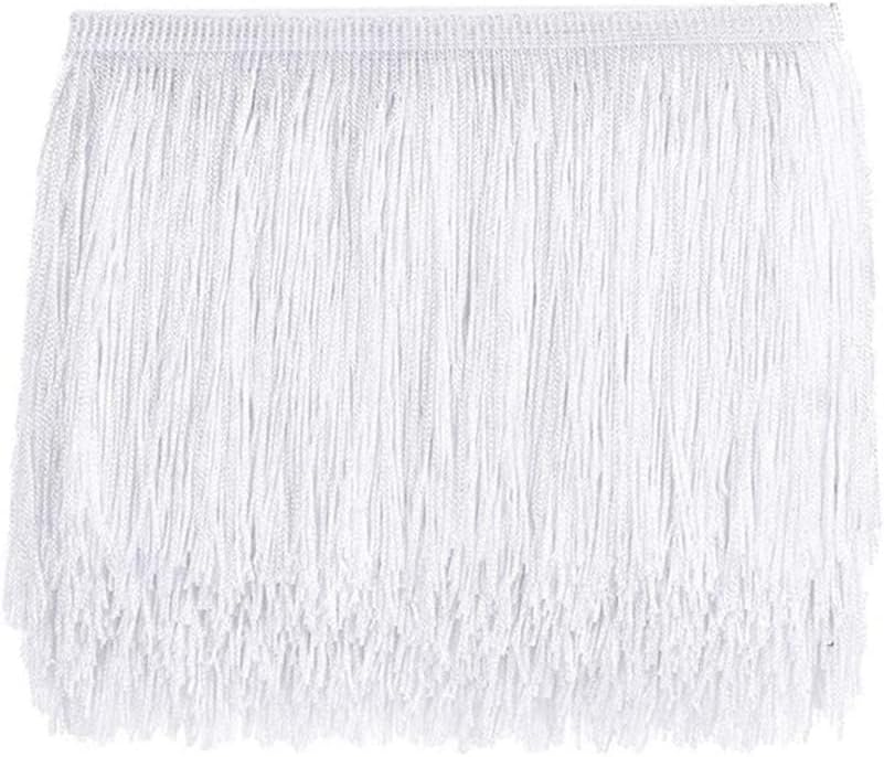 10 Yard 6 Inch Wide Fringe Tassel Trim for Sewing Crafts Clothes Curtains, Sewing Trim for Latin Wedding Dress DIY Lamp Shade Decoration