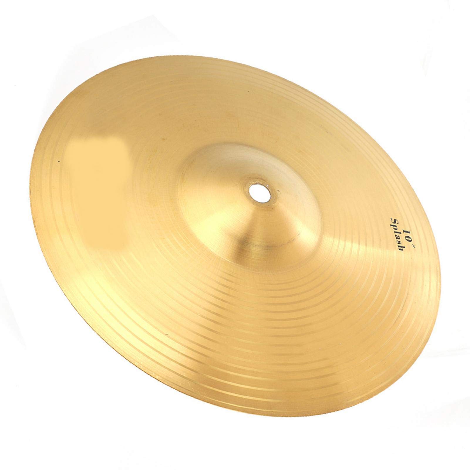 Piatto Splash da 10 Pollici, Finitura Tradizionale in Ottone per Set di Batteria Piatti Classici Accessori per Strumenti Musicali Personalizzati per Set di Batteria per Rock, Metal e Fusion