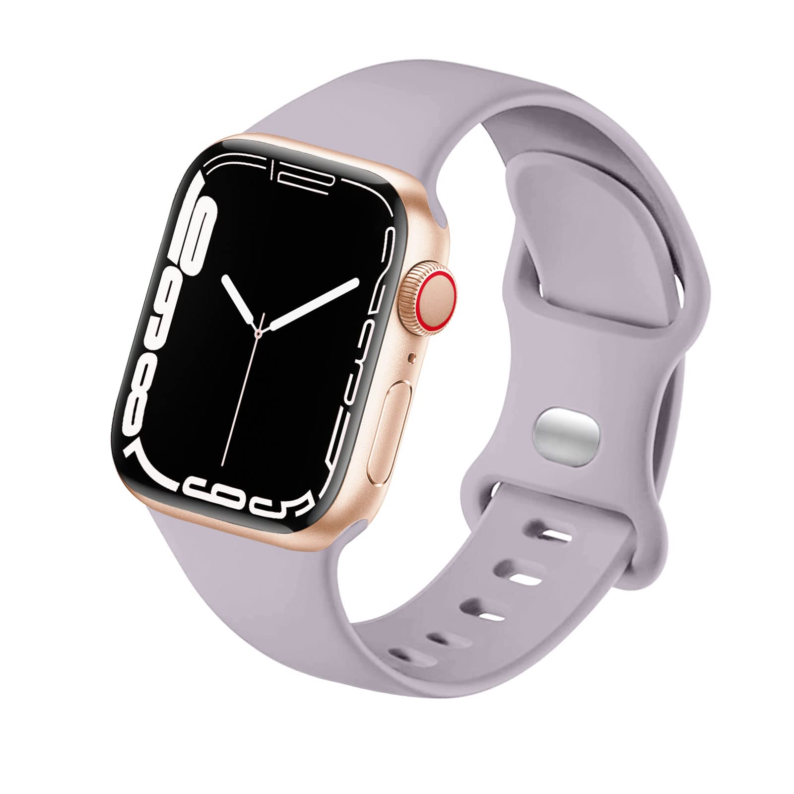 Sport Strap Compatible with Apple Watch Straps 46mm 40mm 38mm 41mm 42mm 44mm 45mm, Silicone Strap Replacement for iWatch Bands Series 11 10 9 8 7 6 5 4 SE 3 2 1 Women Men — view 14