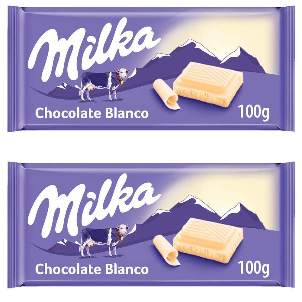 Milka White Chocolate, 2 x 100 g