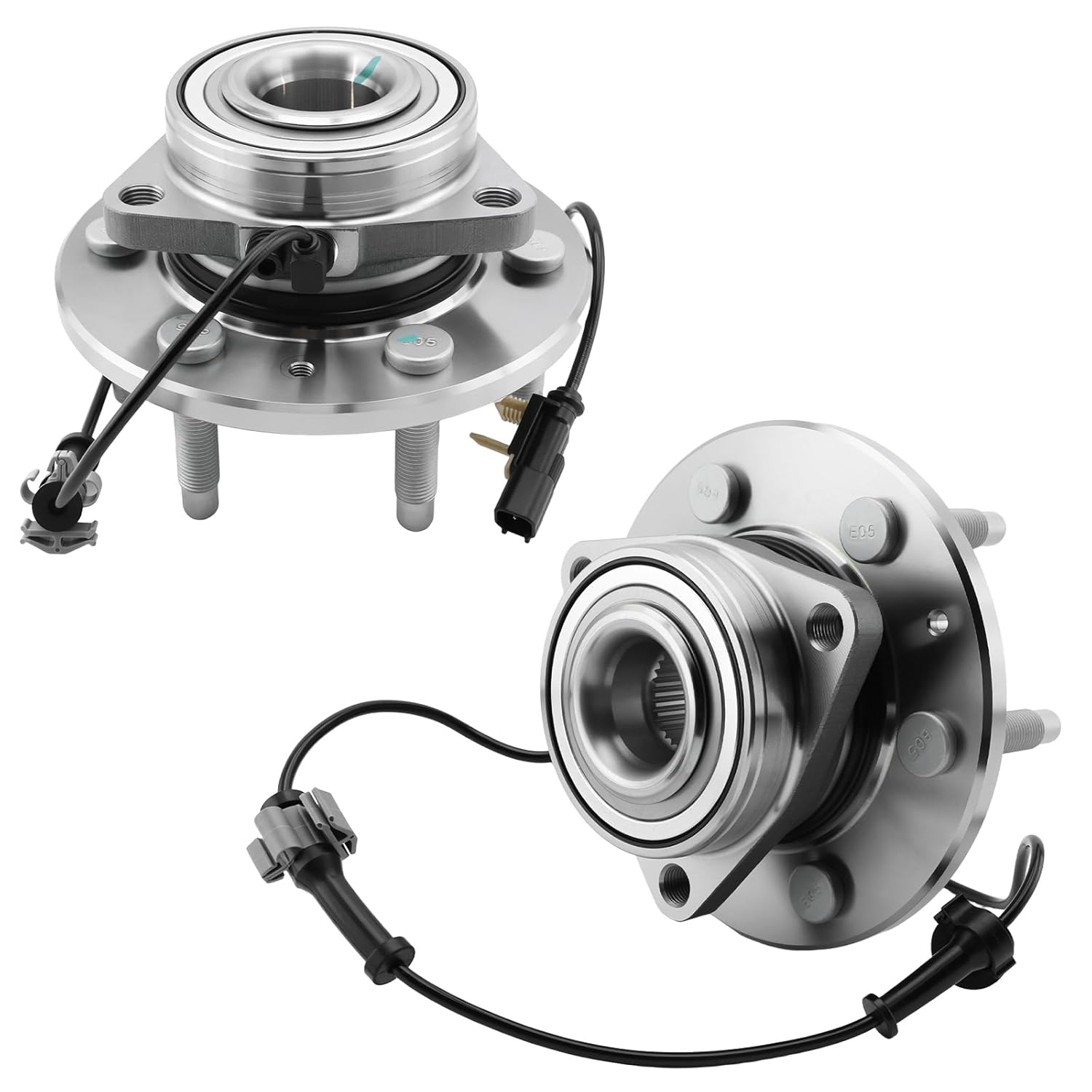 515160 2Pcs Front Wheel Bearing and Hub Assembly 4WD Fit for 2014-2018 Chevy Silverado 1500, Suburban, Tahoe, 2015-2020 GMC Yukon XL, 14-18 Sierra 1500, Cadillac Escalade, XTS, w/ABS & 6-Lug 515160 2 Pack New