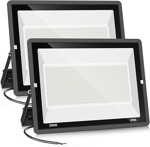 Vista 22 de Luz de inundación LED de 300 W (equivalente a 2000 W), súper brillante 42,500 lm 5000 K, luz diurna IP66, impermeable, seguridad al aire libre, 300W