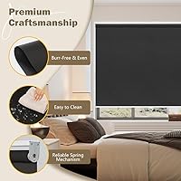 Vista 5 de SEEYE Persianas enrollables opacas sin cordón, para ventana, impermeable, con aislamiento térmico, protección UV, para el hogar, cocina, baño