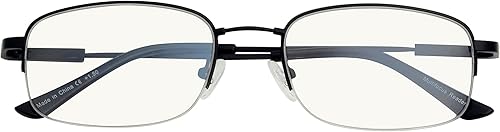 Vista 24 de BFOCO Gafas de lectura progresivas para mujeres y hombres, lentes de bloqueo de luz azul multienfoque con lectores de bisagra de resorte
