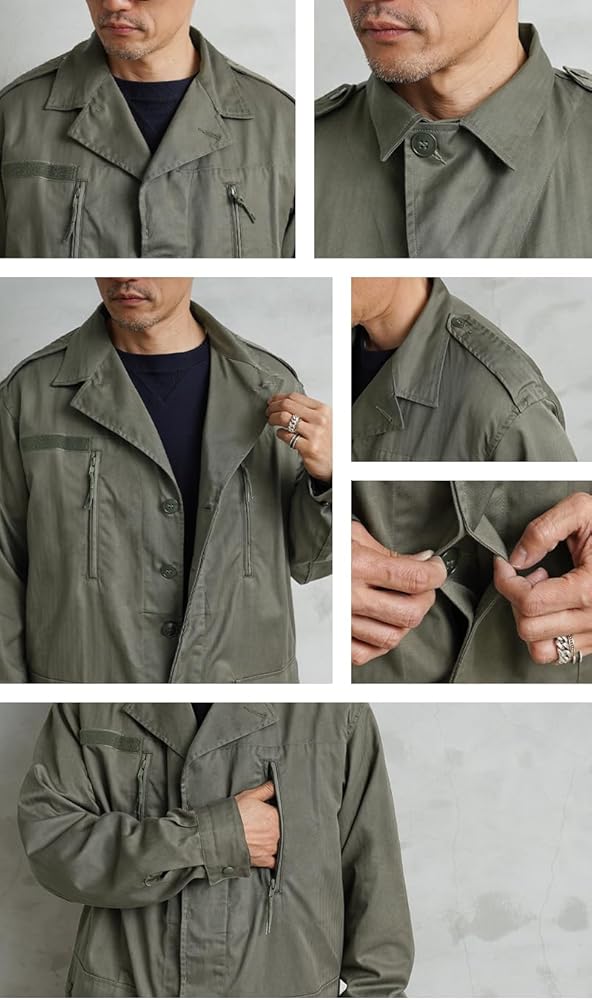 Amazon | 実物 デッドストック フランス軍 F-1ジャケット 4ポケット