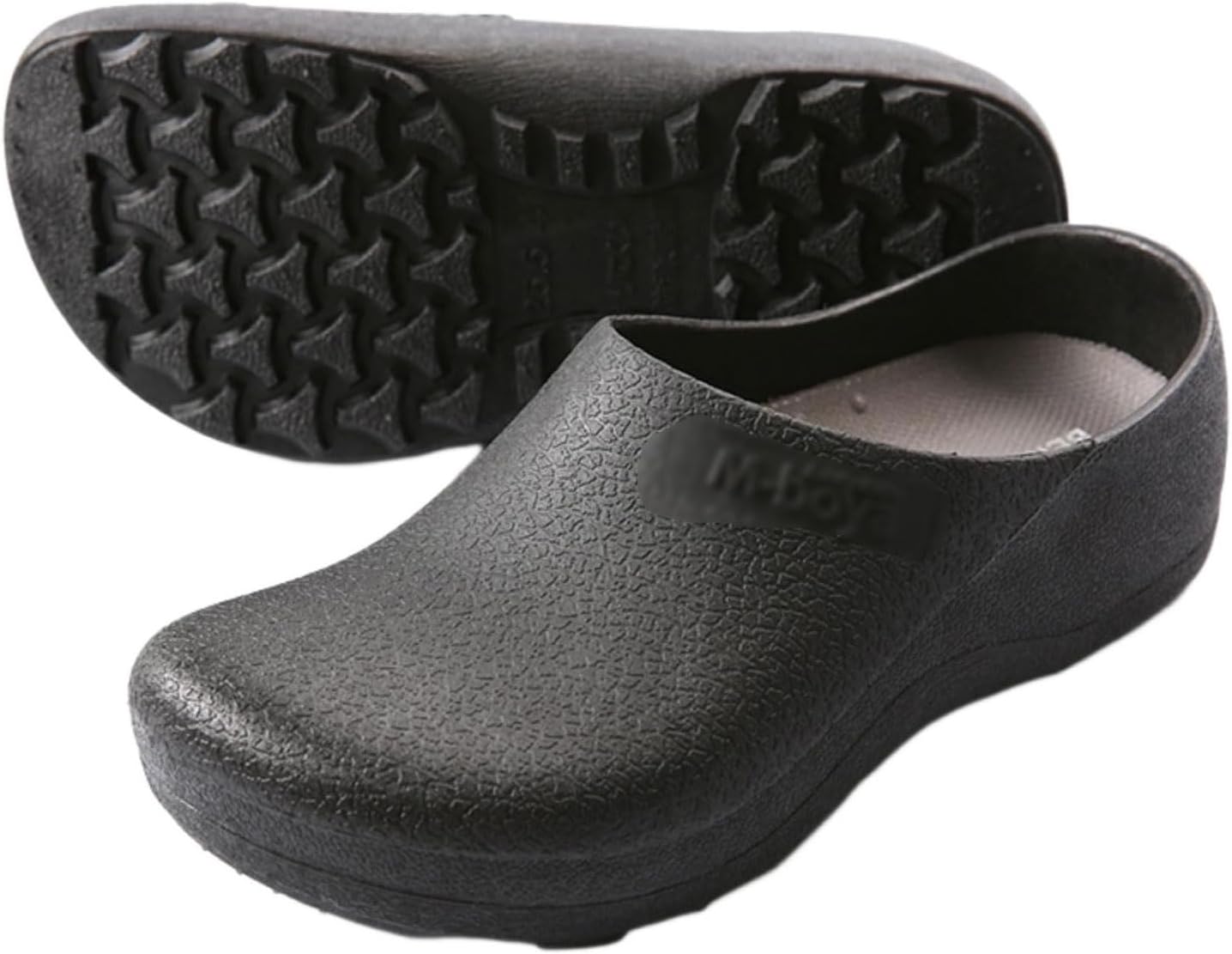 Wygwlg Men's Clogs, Food Service Shoes Slip Resistant Work Shoed for Men, Oil Water Resistant Nursing Chef Shoes, Slip-on