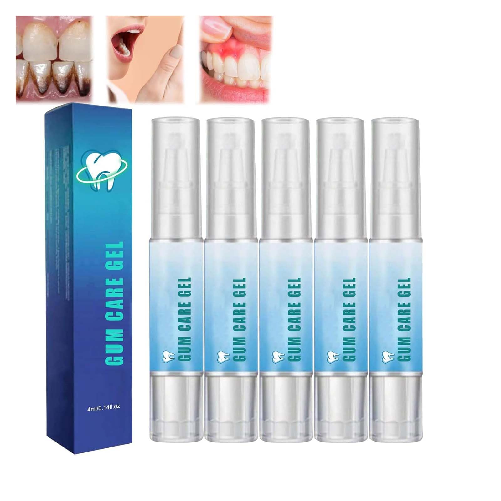 Taileden Gum Therapy Gel, Taileden Gum Therapy Gel for Recessed Gums, Taileden Gum Care Gel, Gum Shield Therapy Gel Gum Therapy Gel for Recessed Gums, Teeth Whitening Essence Pen (5PC)