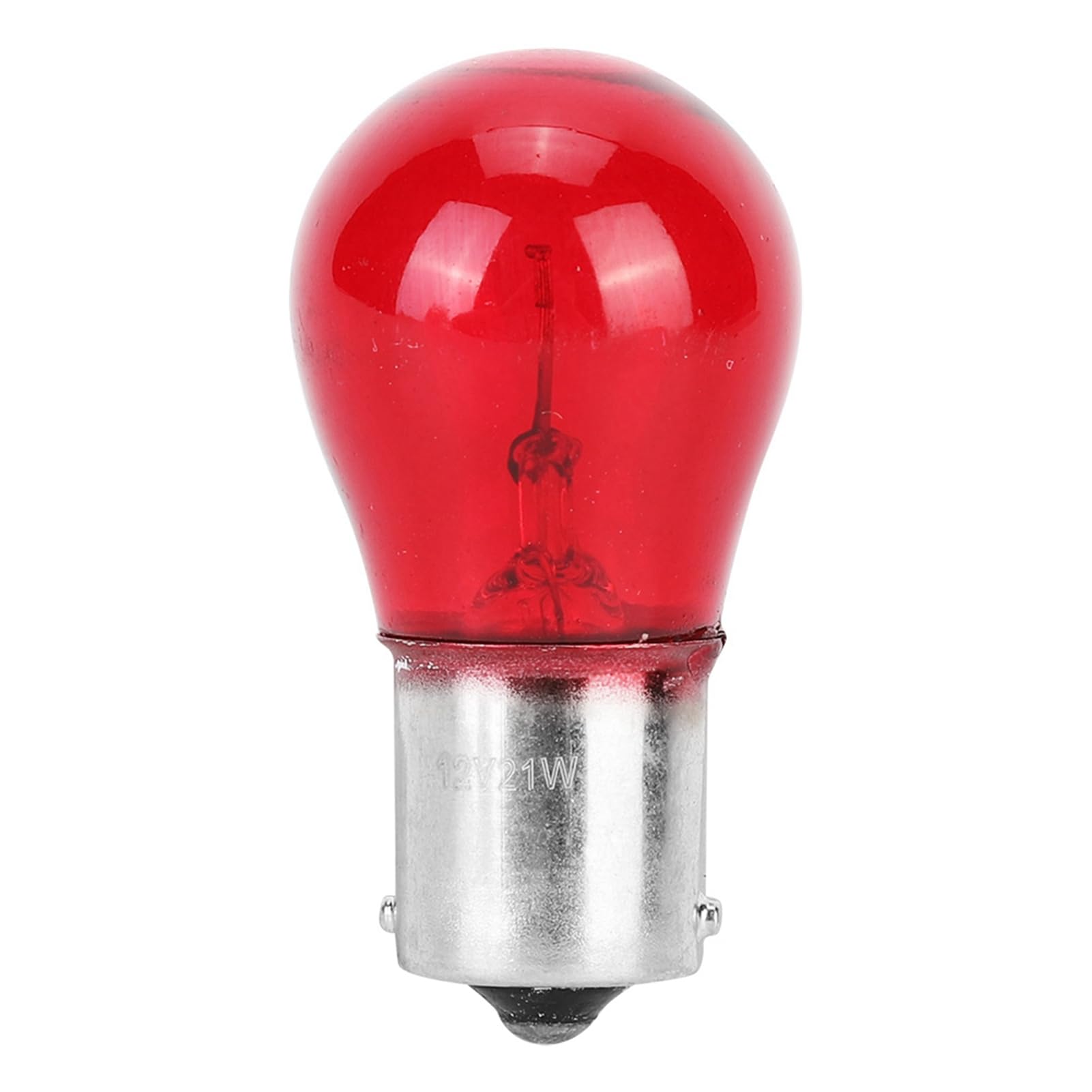 Klanata 12V 21W PR21W Red Light Bulb, 1156S 25/BA15S Base, Replacement for Car Brake Stop Signal and Tail Lights
