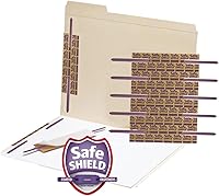 Vista 2 de Smead Cierre autoadhesivo con tecnología de cierre recubierto SafeSHIELD, capacidad de 2 pulgadas, morado, 50 por caja (68216)