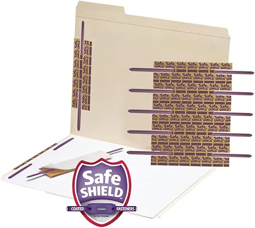 Miniatura 2 de Smead Cierre autoadhesivo con tecnología de cierre recubierto SafeSHIELD, capacidad de 2 pulgadas, morado, 50 por caja (68216)