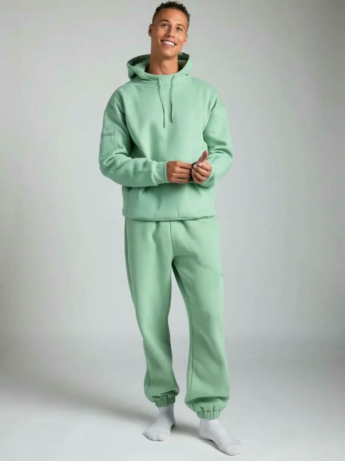 Bluza z kapturem stroje treningowe fitness jesień zima damski dres sportowa bluza z kieszenią bluzy z kapturem z naszywką na oczy spodnie dresowe dwuczęściowy zestaw