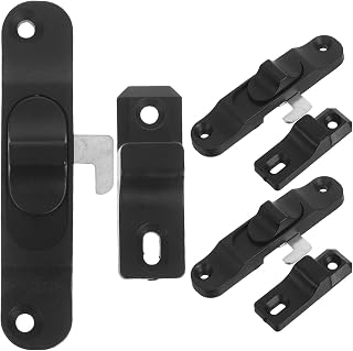 3pcs Double Hung Window Latch Aluminum Alloy Black