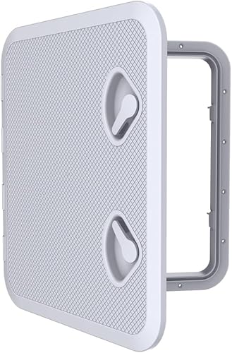 SEAFLO Escotilla y tapa de acceso para cubierta de barco marino, 20.079 x 18.110 in, color blanco