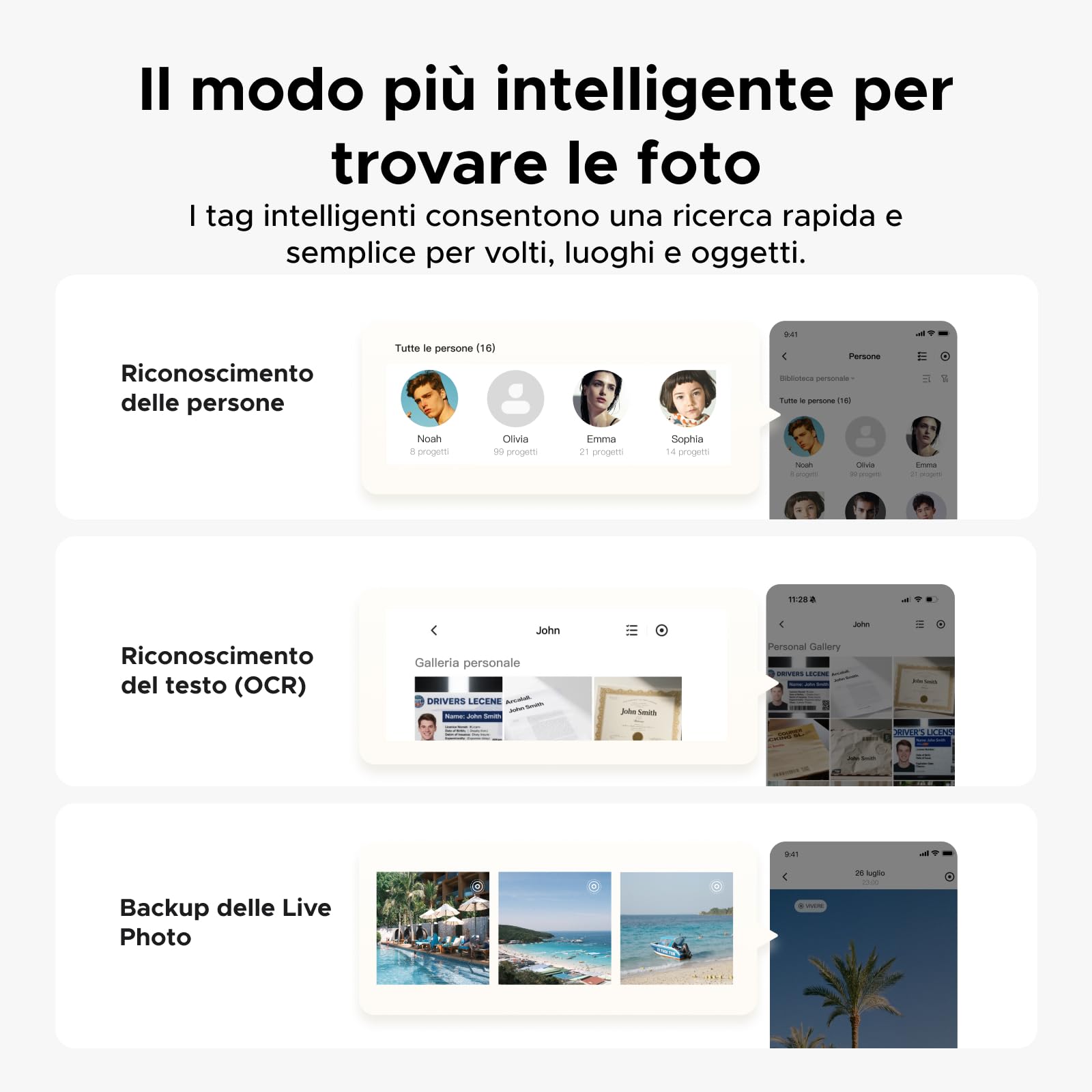 UGREEN NASync DH2300 NAS desktop a 2 alloggiamenti, LAN 1 GbE, 4 GB RAM, connessione NFC One-Touch, album fotografico AI, sistema NAS facile da usare per casa e ufficio (Senza disco)