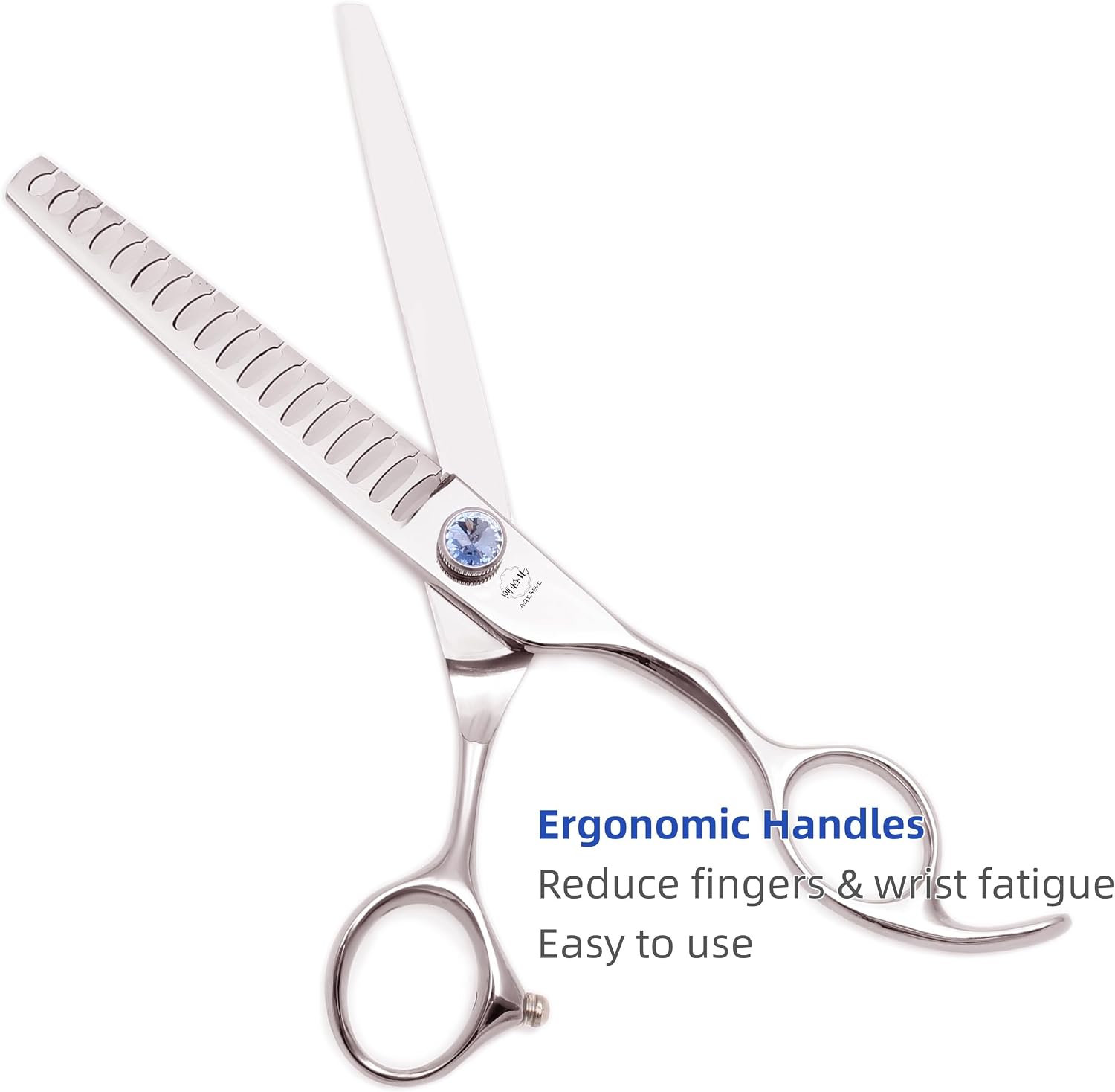 8" Professional Pet Grooming Thinning Scissors, Durable Sharp dog Shears | Sturdy, adjustable silent screw, anti-collision, Ergonomically Designed for Pet Groomer & Home Use