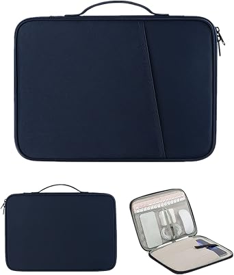 Surface Laptop Go 3 Case, 12.4 Inch Pouch Handheld Bag for Surface Laptop go3 Carrying Storage Cover Handle Shockproof Full Protective Bag for Surface Laptop Go3 Navy