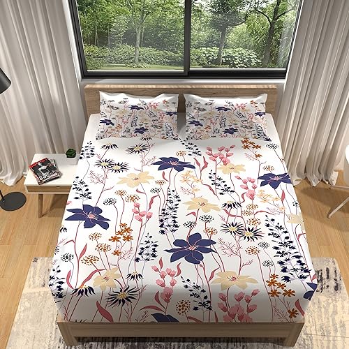 Drap-housse 2 personnes lavable qui ne glisse pas du matelas