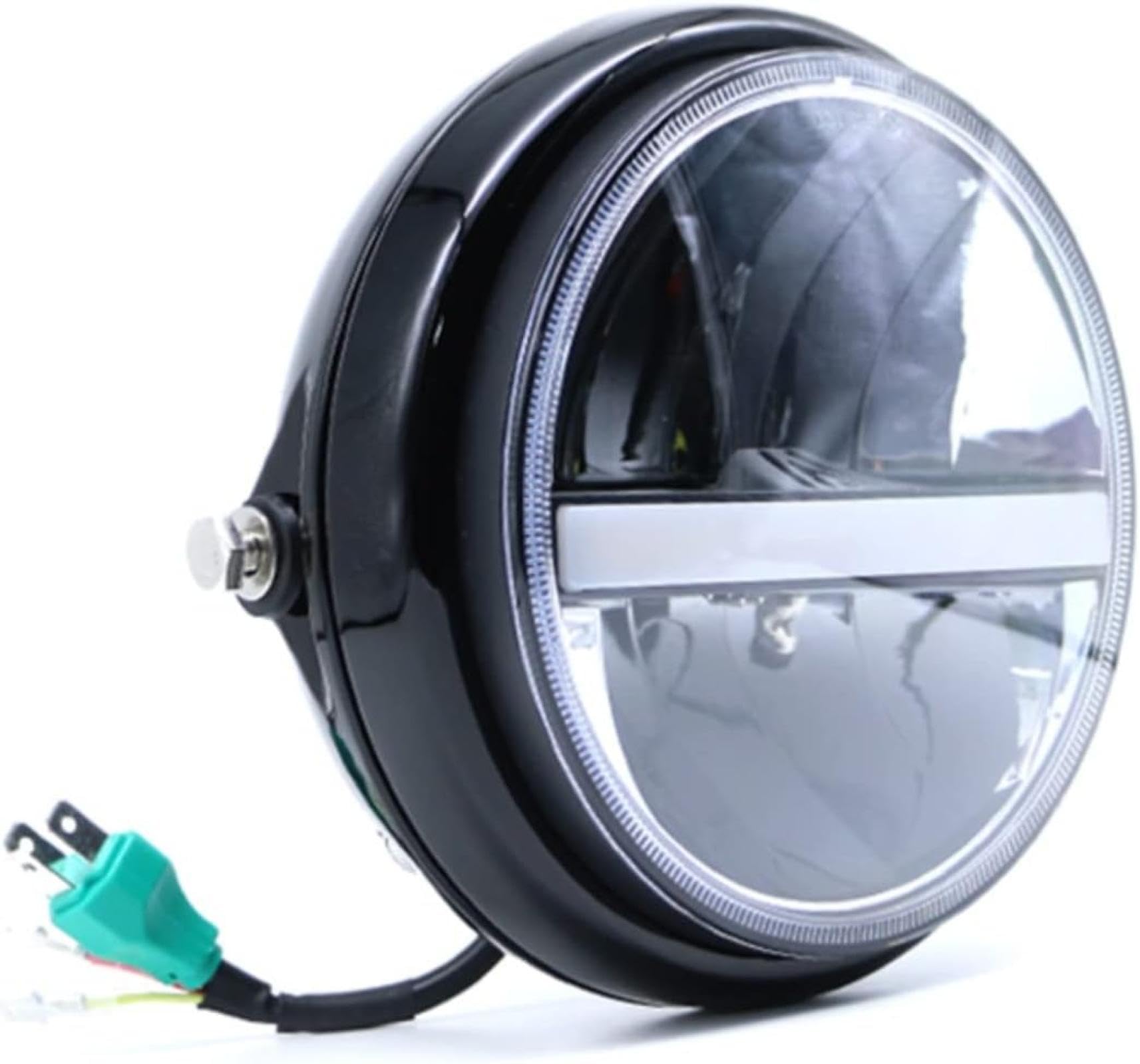 Do Moto 7-calowej retro lampy czołowej Uniwersalna lampa LED do motocykla 7-calowa lampa czołowa Motocyklowa lampa czołowa ze stopu cynku Do skutera Okrągła przednia lampa Silnik
