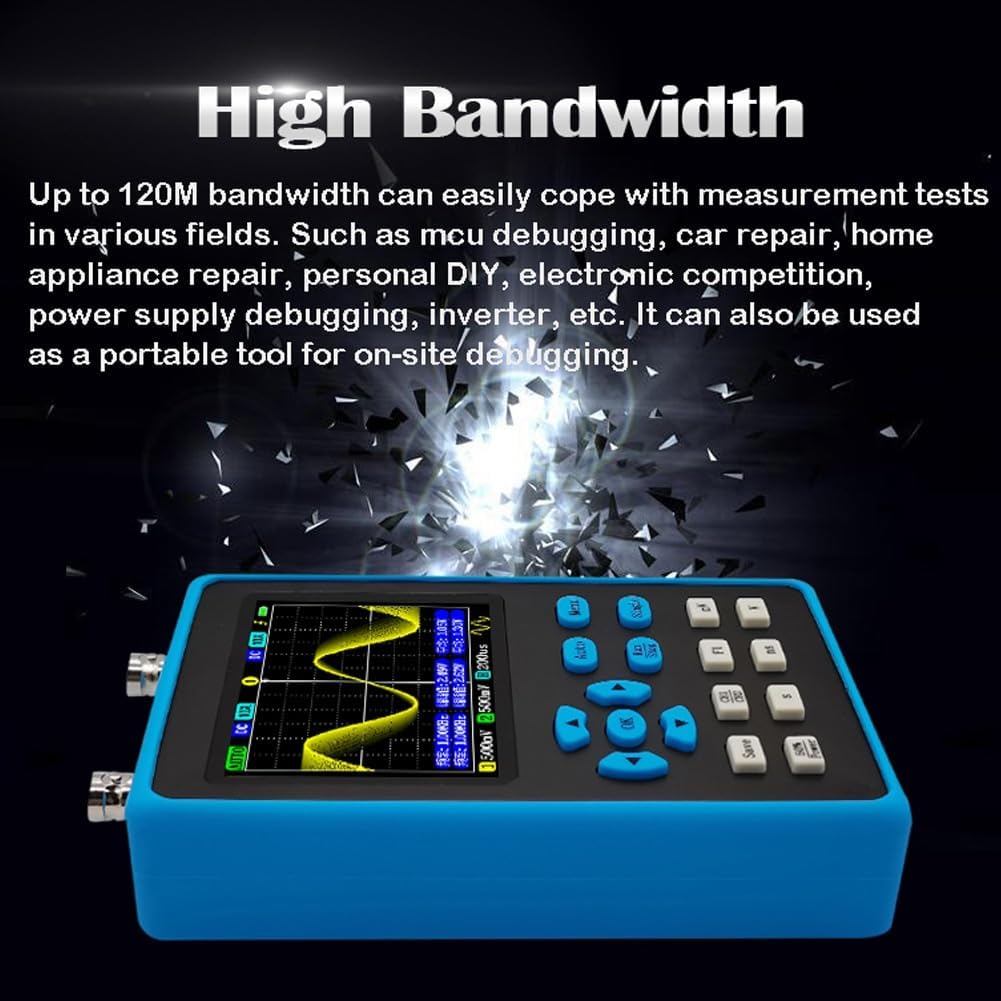 DSO2512G Digital Oscilloscope demonstrating high bandwidth capability