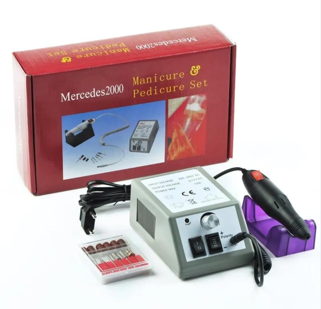 Professional Electric Nail Drill Machine Manicure Set Low Noise Vibration with Sanding Bands for Acrylic Nail Drill Gel Art Remover Pedicure Tool-image-5