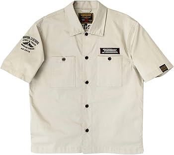 Amazon.co.jp: [バンソン] アウター ワークシャツ メンズ ブラック