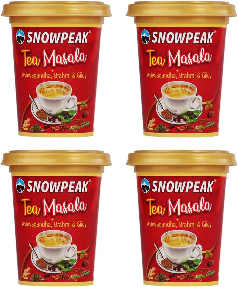 Chai Masala | Tea Masala Powder with a Blend of 13 Aromatic Spices & Herbs | Ideal for Masala Chai & Herbal Kadha | 100% Natural Ingredients | Pack of 4 x 50g