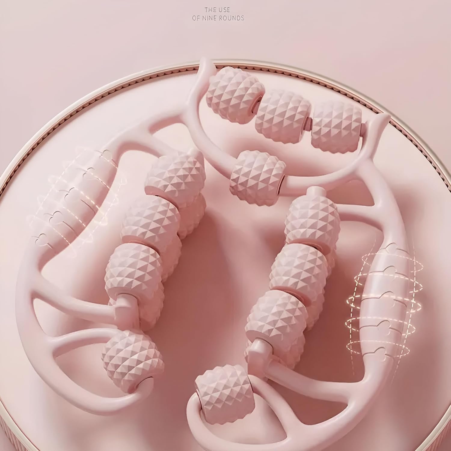 TPJ Mart 18 Roller Handheld Thigh Massage - Ergonomic Manual device for the recovery of muscles and pain in thighs, calves, weapons and shoulders - portable and professional -grade tools for sorry and rest TPJ Mart 18 Roller Handheld Thigh Massage - Ergonomic Manual device for the recovery of muscles and pain in thighs, calves, weapons and shoulders - portable and professional -grade tools for sorry and rest