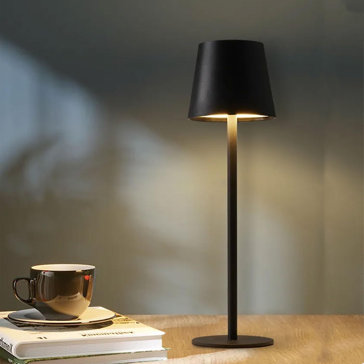 Set di 3 Lampada da Tavolo Touch Senza Fili Ricaricabili, LED Dimmerabili con 3 Tonalità di Luce 3000-6500K, Impermeabili IP54, Ideali per Interni ed Esterni