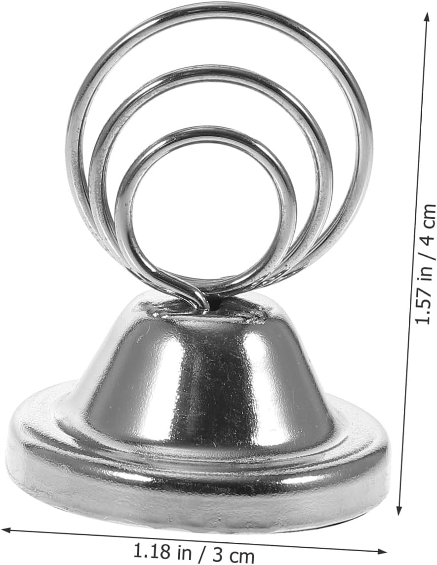 4pcs Table Number Holders Card Clip Stand Metal Photo Holders Sturdy for Wedding Party Birthday Anniversary Office Dining