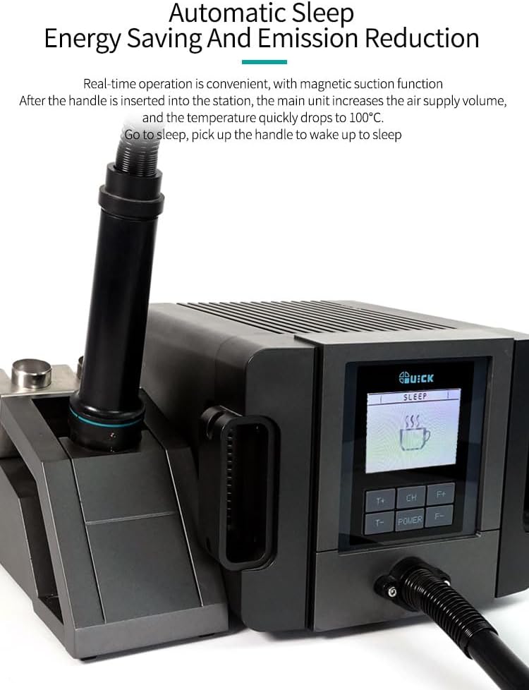 Soldering Station QUICK/SUNSHINE TR1300A Hot Air Rework Station 1300W Intelligent Desoldering Station Thermostatic Hot Gun welding