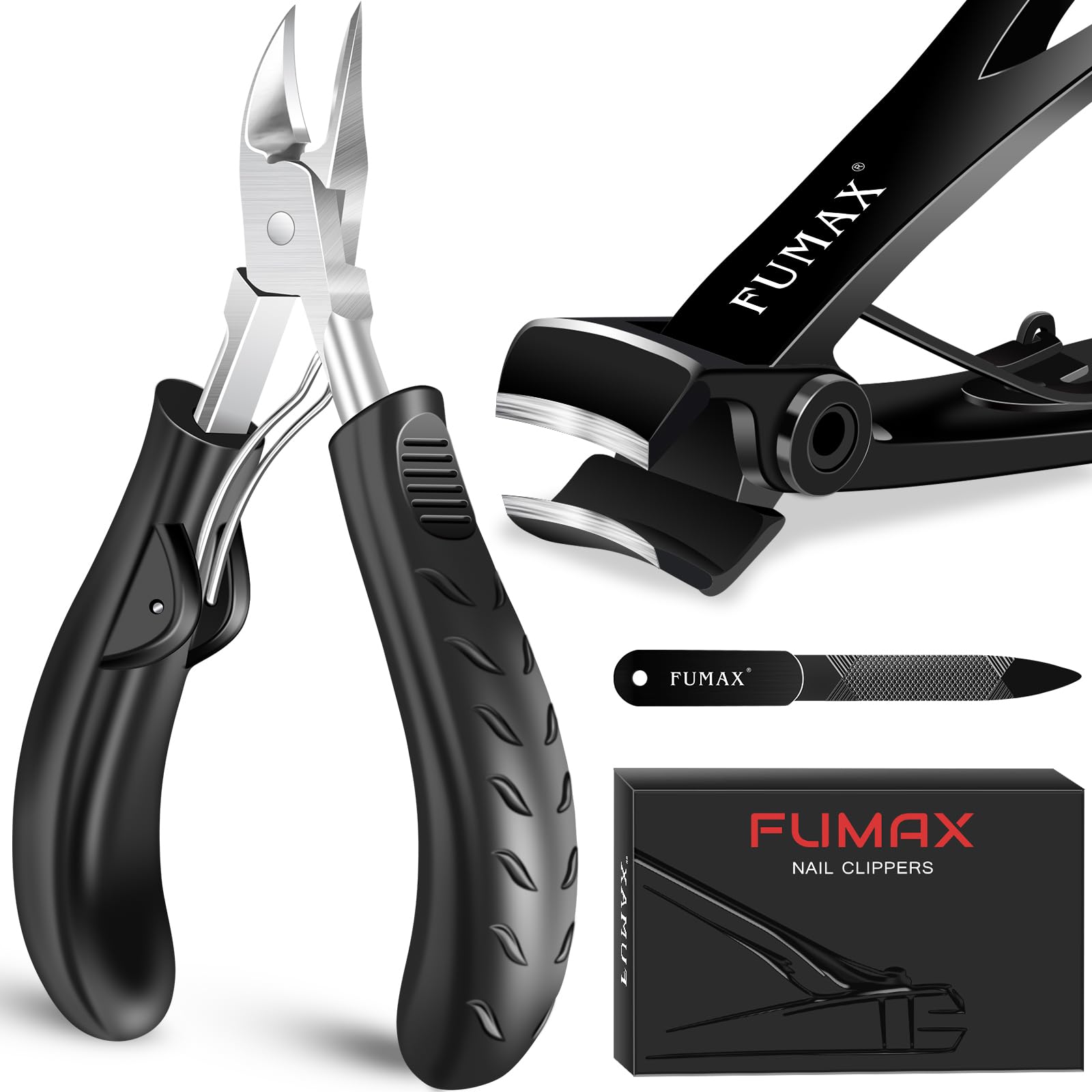 Toenail Clippers for Thick Toenails with Wide Jaw Opening