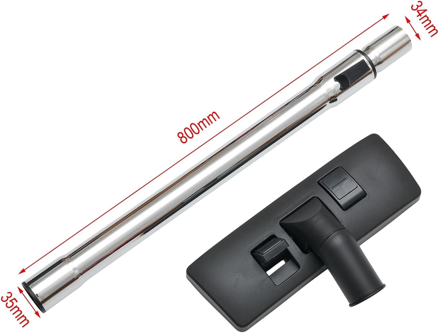 Carpet Brush Head Suction Extension Rod Tube Vacuum Cleaner Replacement Parts Accessories Inner Dia.35mm