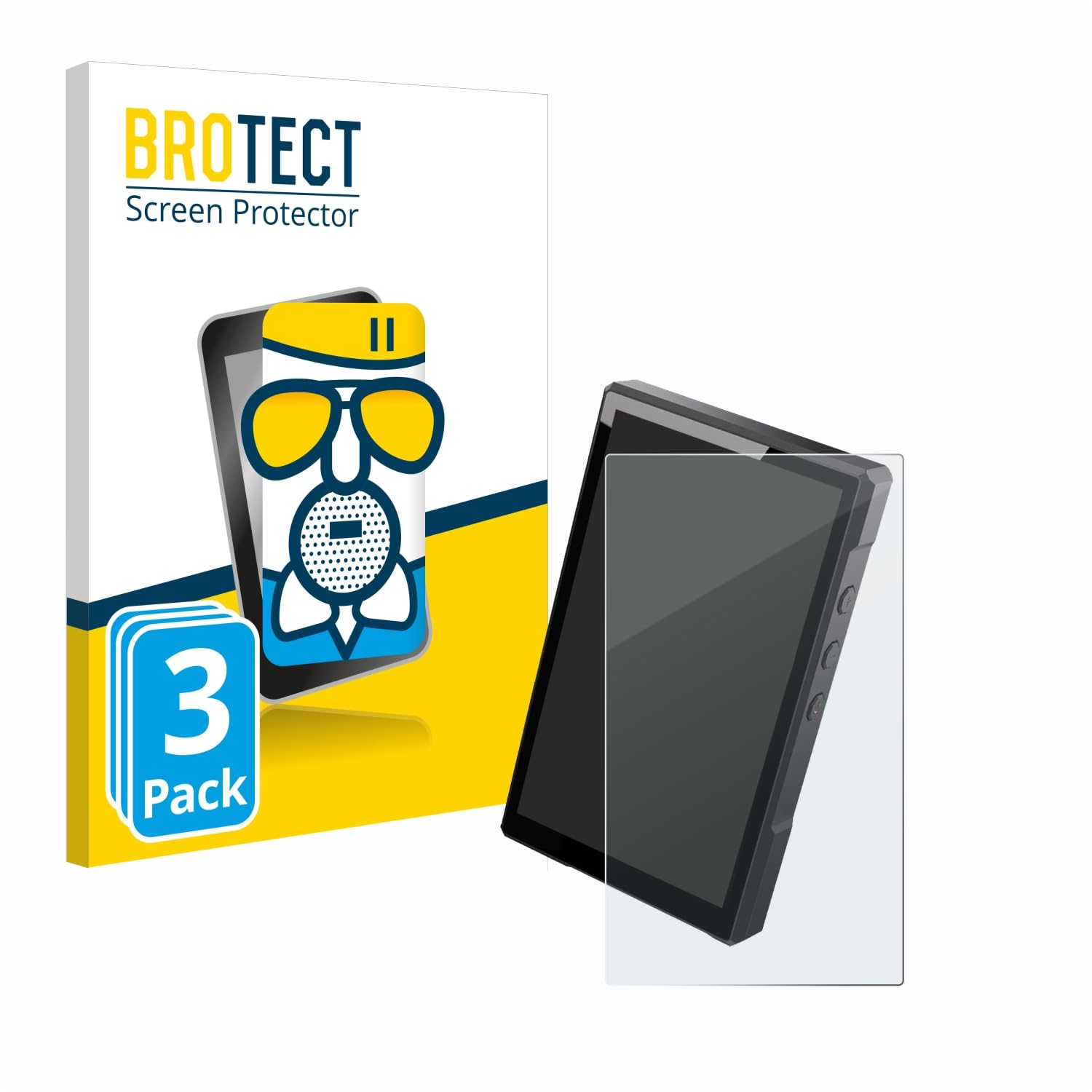 BROTECT Anti-Glare Glass Screen Protector Matte Compatible with Luoran N2 (3 Pack) - Anti-Scratch 9H Protection Film