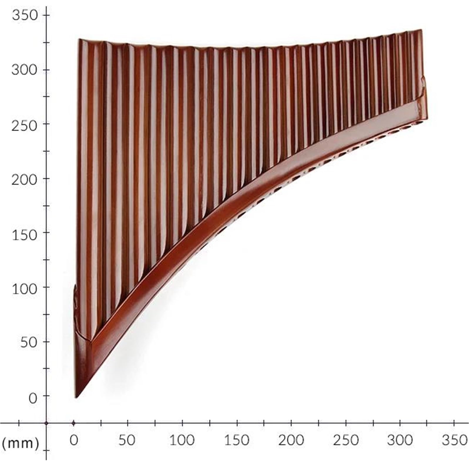 Pan Flute Instrument Brown E Key 20 Pipes Pan Flute Folk Musical Instruments Woodwind Instrument Handmade Pan Pipes(R)