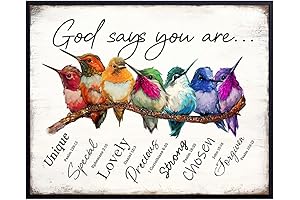 God Says You Are... Hummingbirds Inspirational Diamond Art