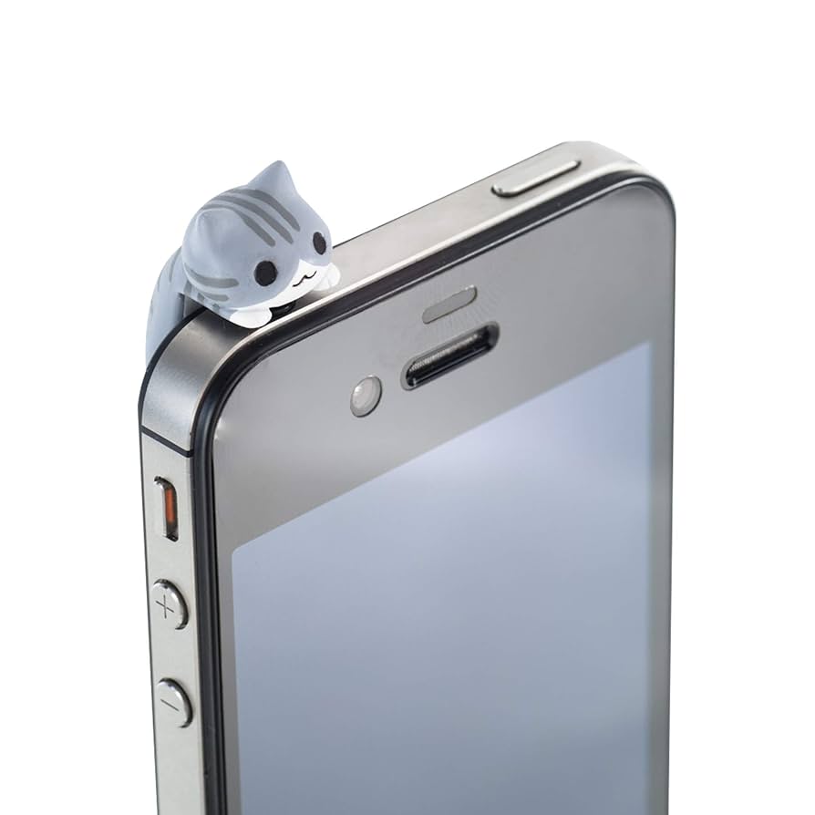 Amazon | Twitter発にゃんこ型イヤホンジャックカバー