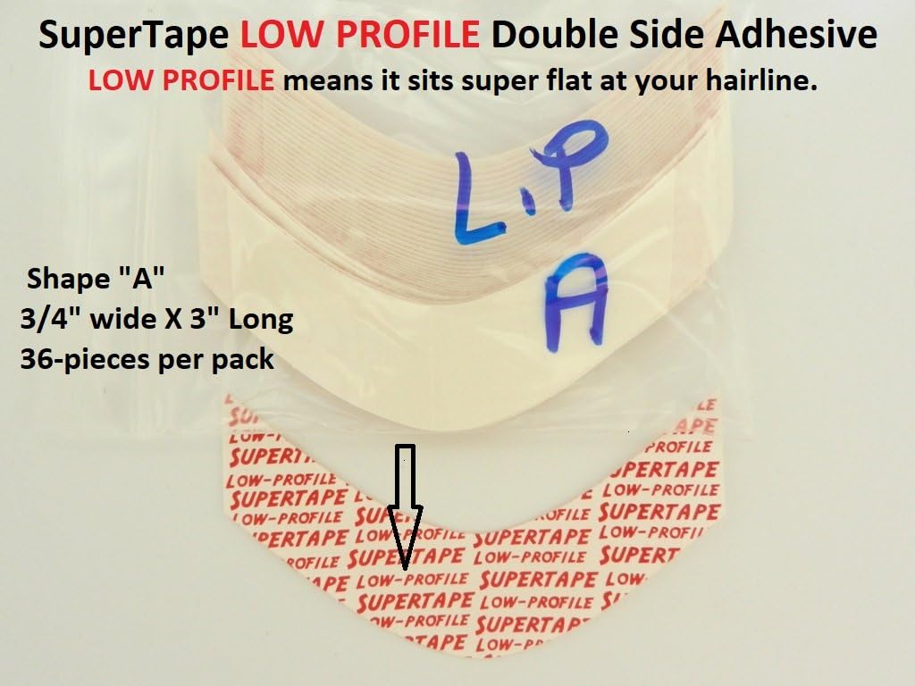 SuperTape Super Tape LOW PROFILE Shape A = 1 pack of 36 strips