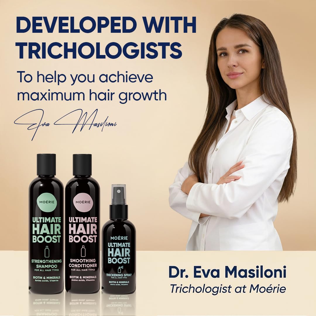 Moerie Hair Growth Shampoo, Conditioner & Spray Set