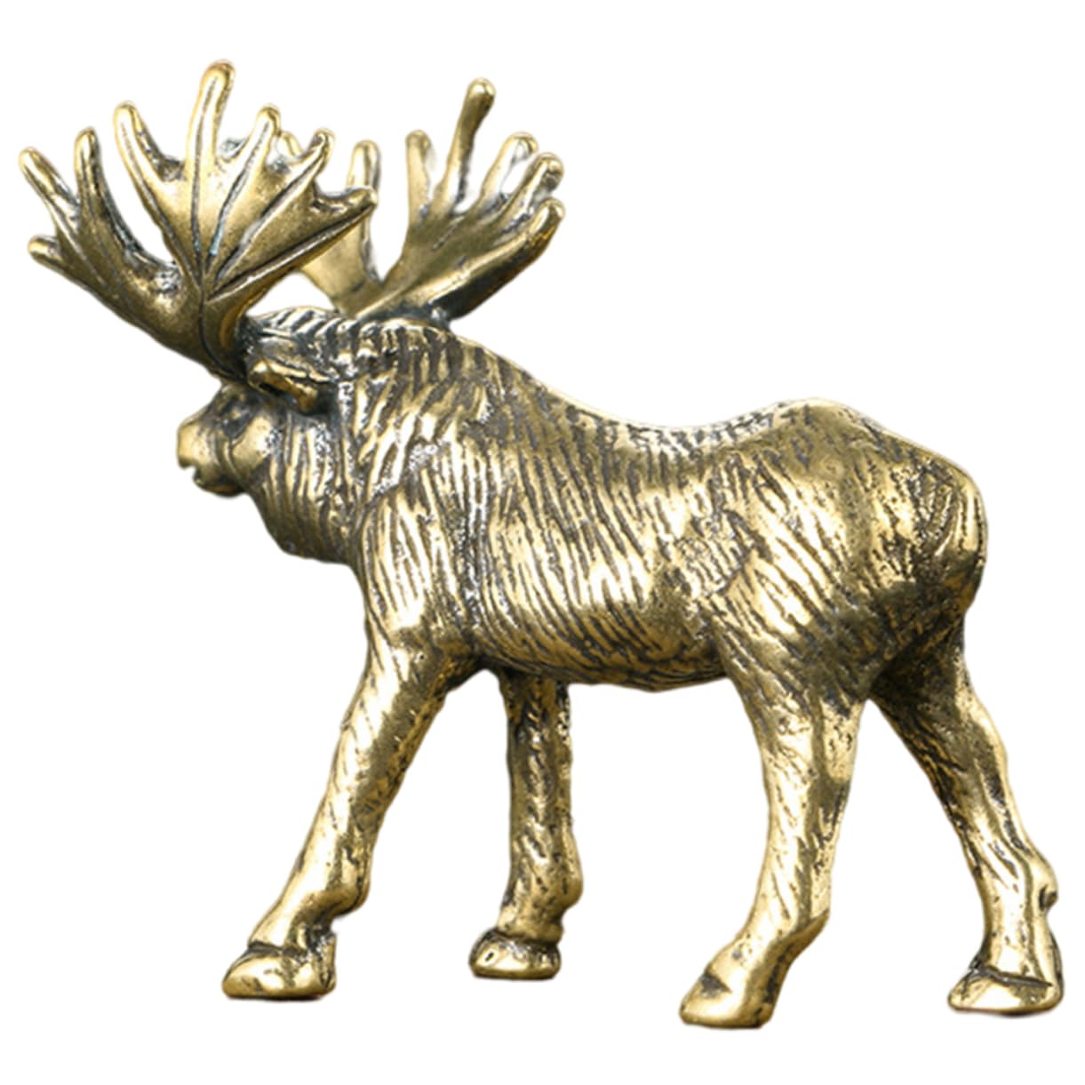 ifundom 4 Stücke Elch Decor Mini Deer Figurine Kreative Desktop Ornament Einzigartige Elch Geformt Decor