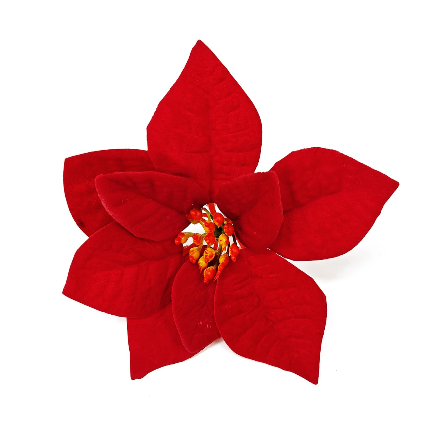 Ornerx Weihnachtsbaumschmuck, Weihnachtsstern, Rot, 22,9 cm, 10 Stück