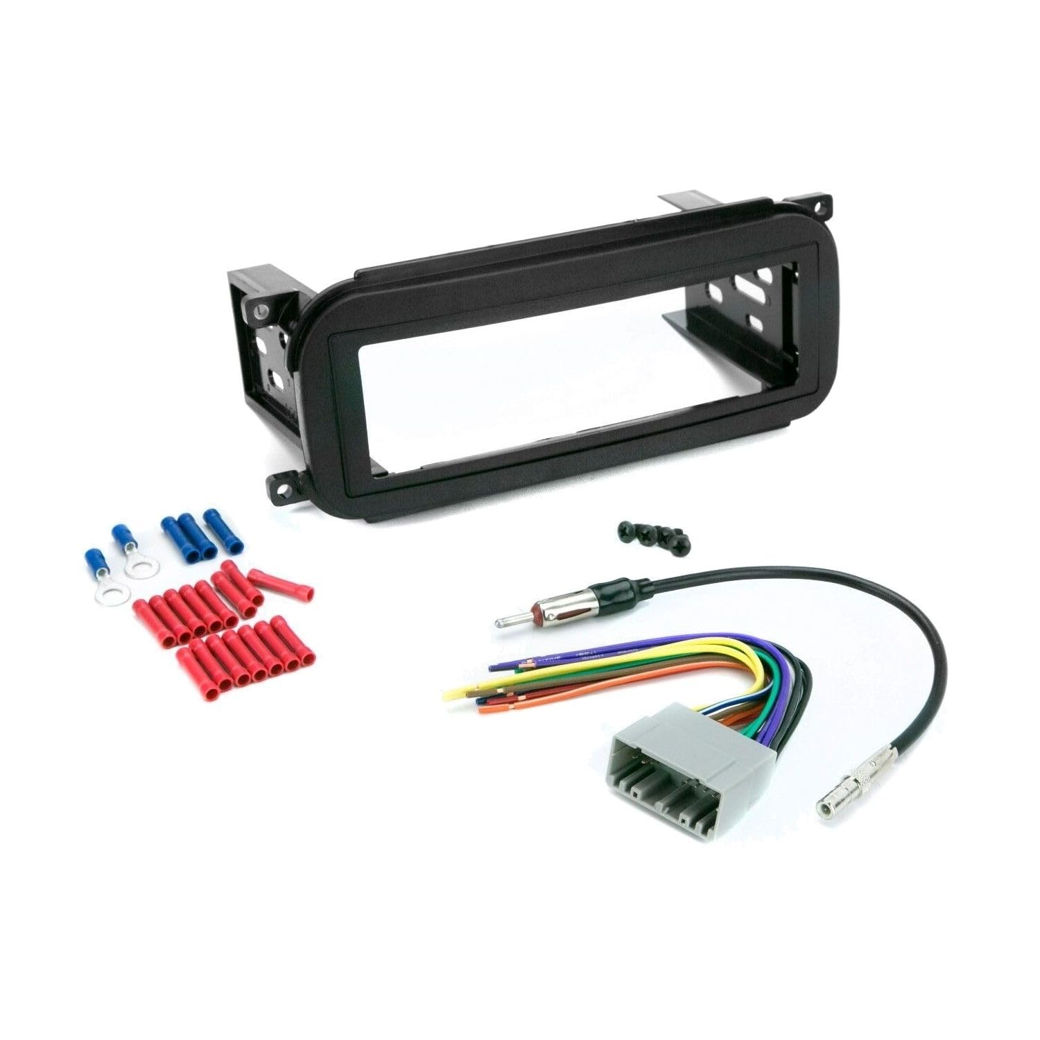Mounting Stereo Install Trim Single Din Dash Kit Wire Harness for Jeep,for Dodge,for Chrysler