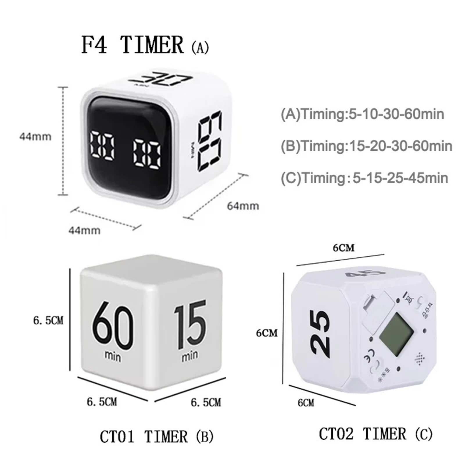 Timer odliczający, timer planujący, cyfrowy kuchenny, samowyzwalacz dla dzieci(A black)