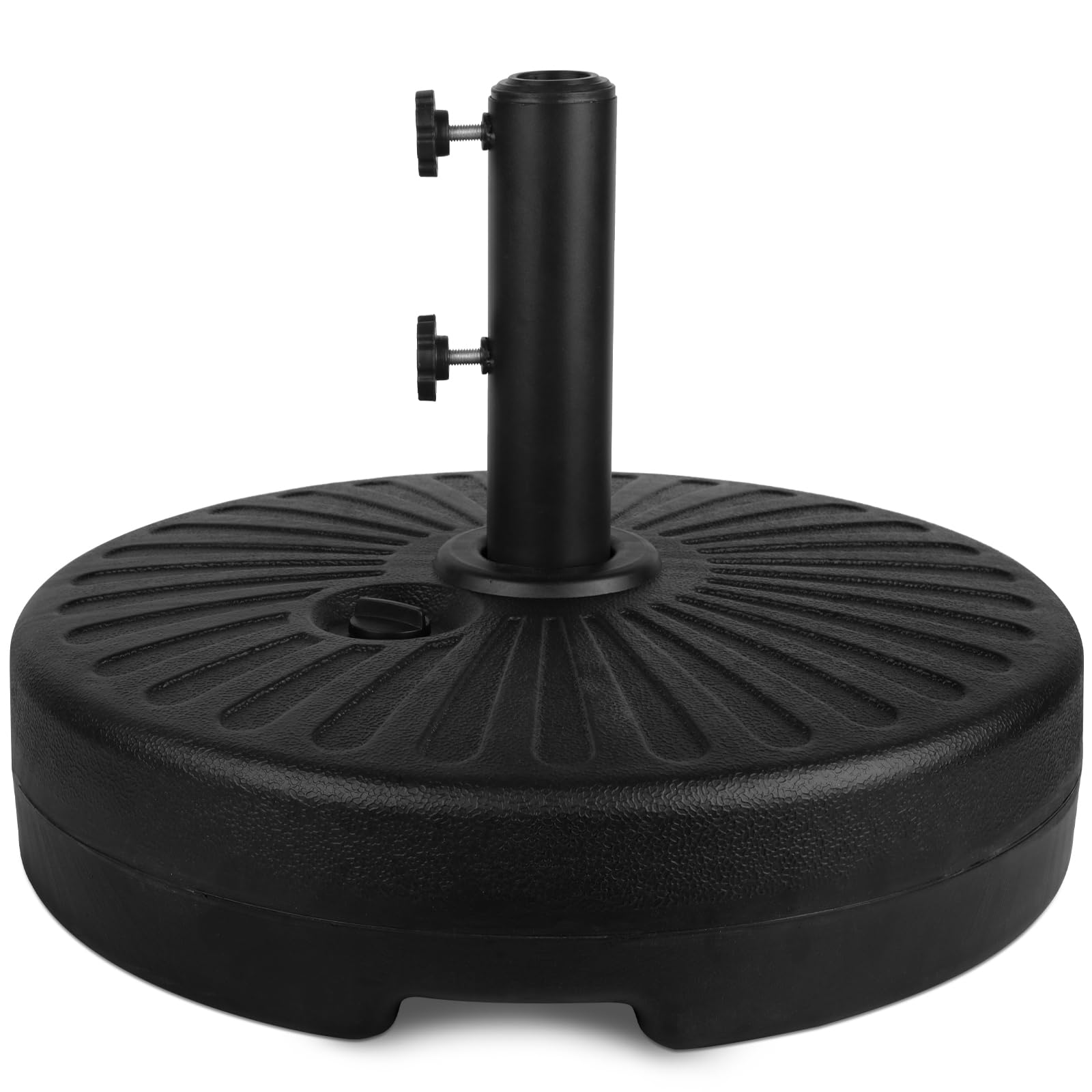 PULNDA Outdoor Umbrella Base Stand, Patio Umbrella Base Water Filled Stand, Heavy Duty Umbrella Base with Steel Holder for Outdoor Patio Lawn Garden